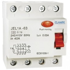 Ρελέ διαρροής 4P 10A 30mA AC/DC 40610